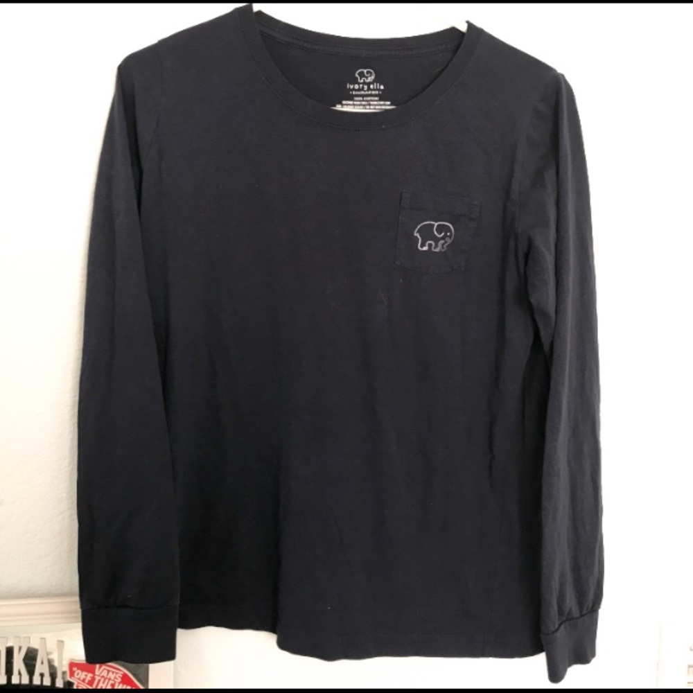 IVORY ELLA NAVY BLUE LONG SLEEVE
